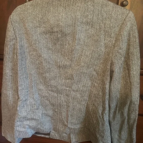 Tory Burch Tweed Lined Blazer Jacket Size 10 - Picture 9 of 9